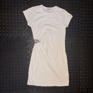 Express White Tshirt Mini Dress